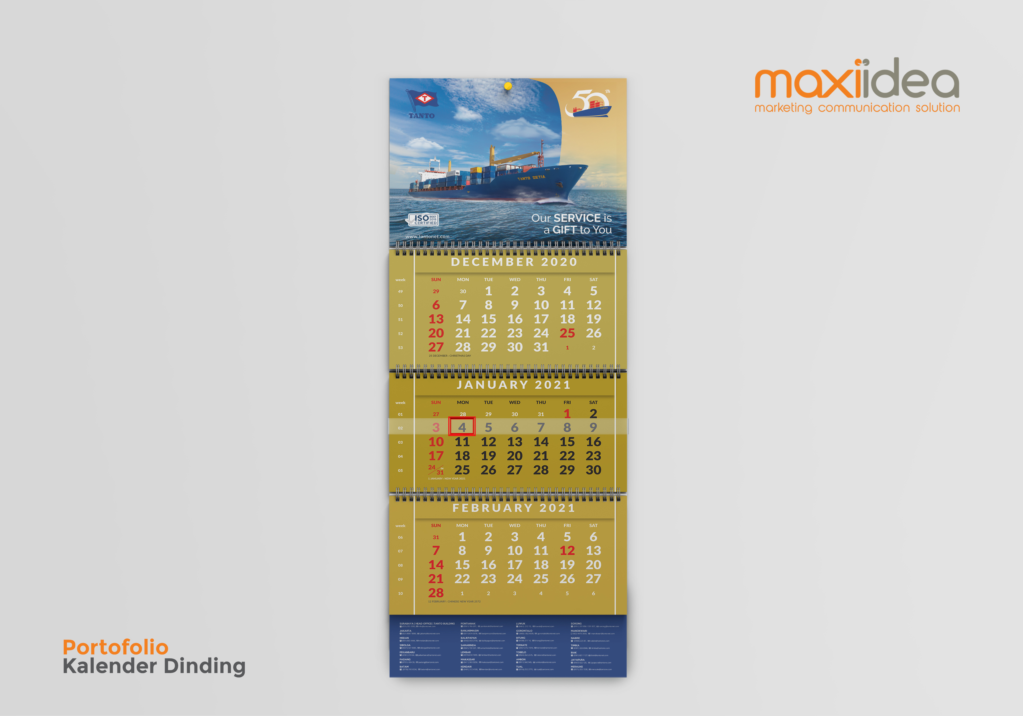 kalender dinding tanto