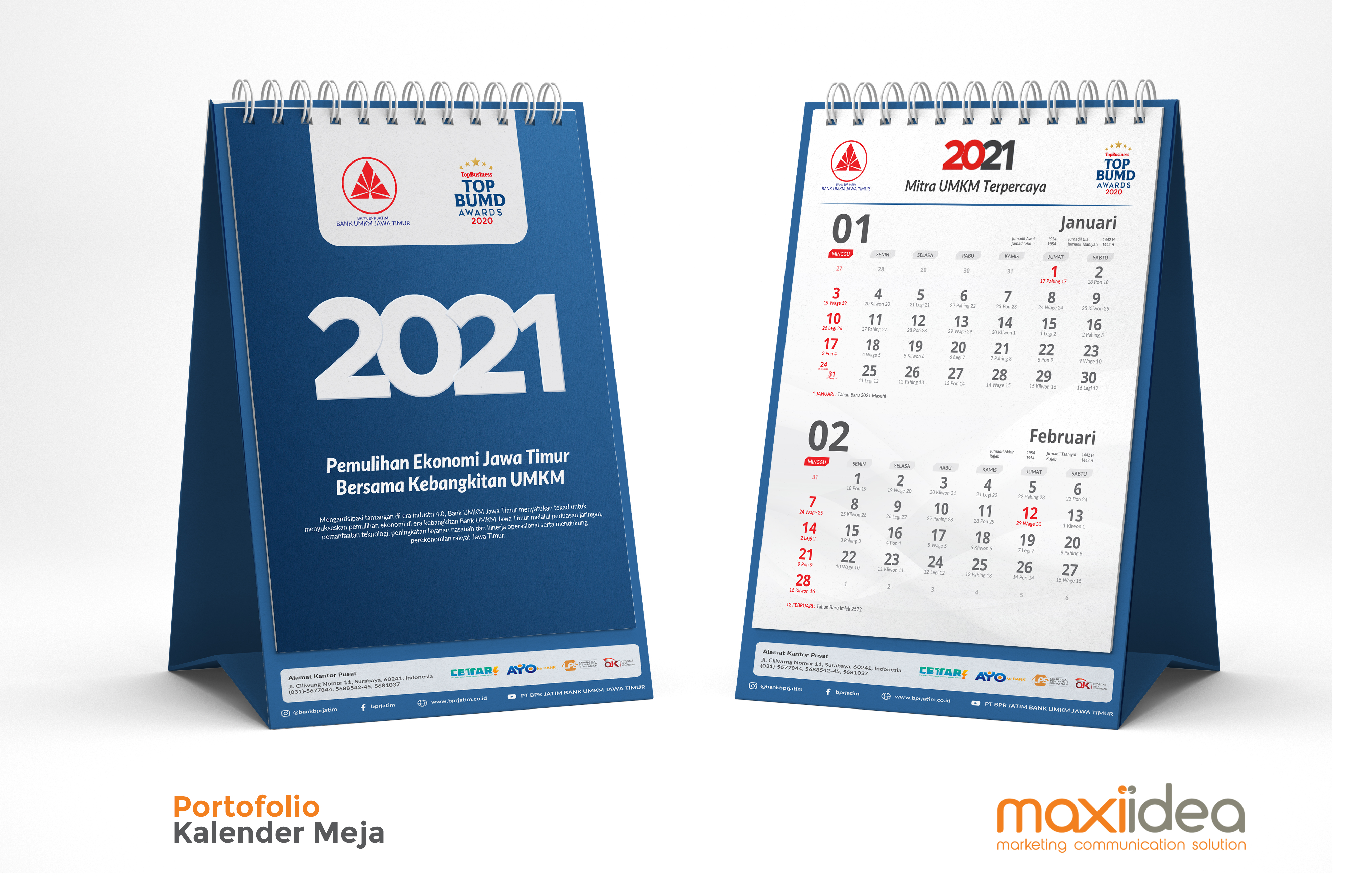 kalender meja bank umkm jatim